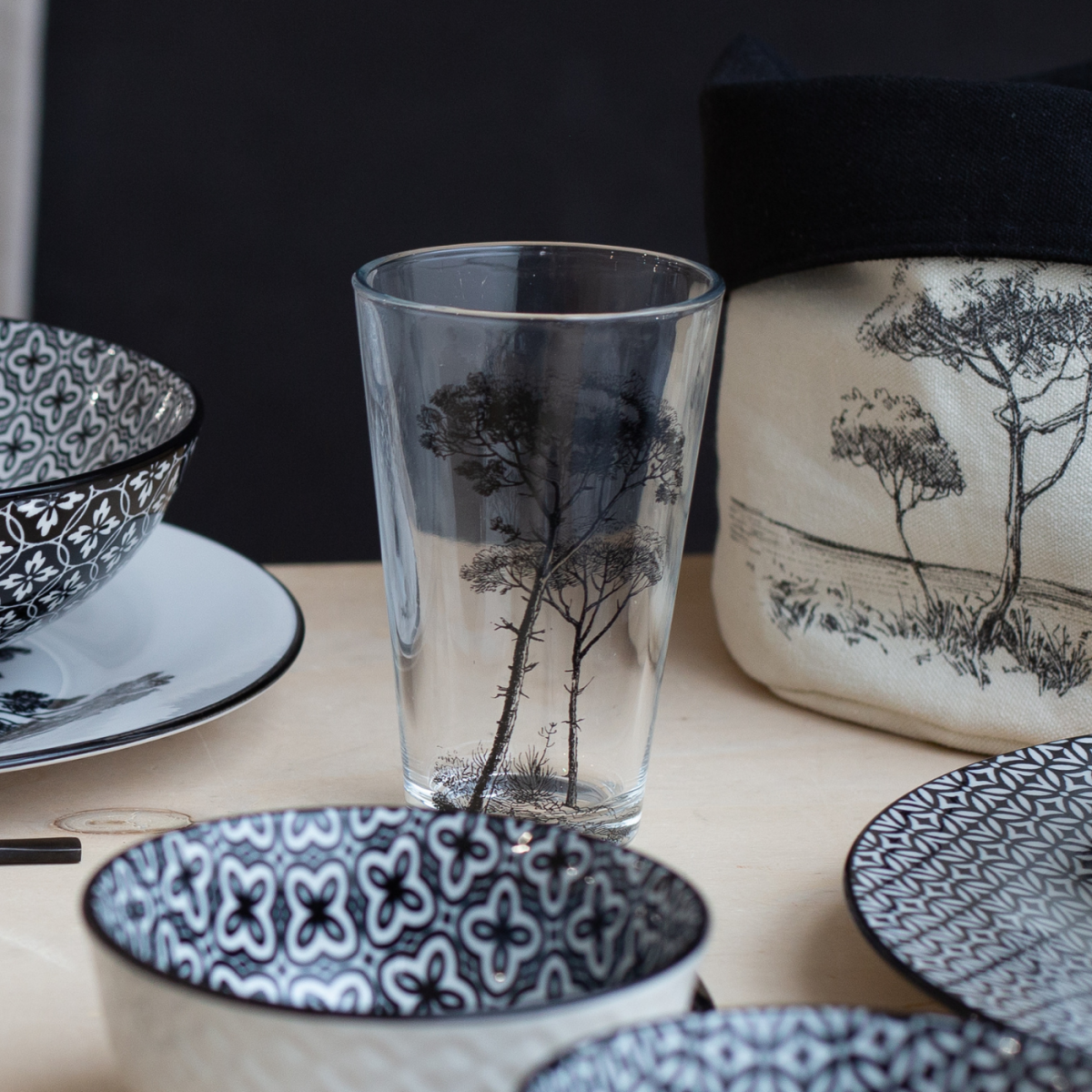 Set de 6 verres, Villa Les Pins