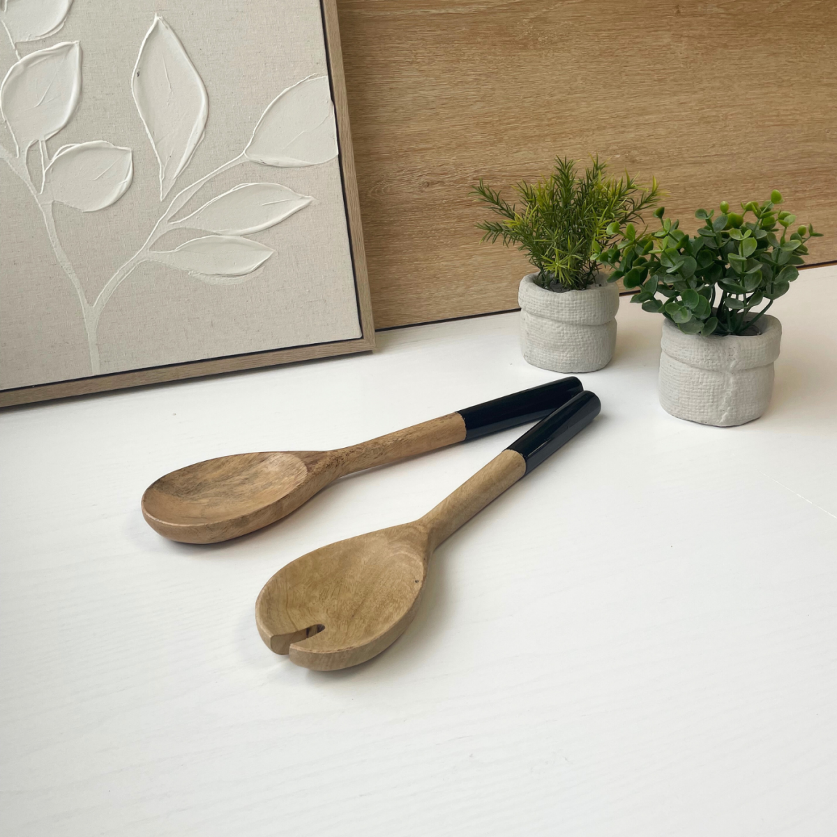 Service à salade complet, BLACK