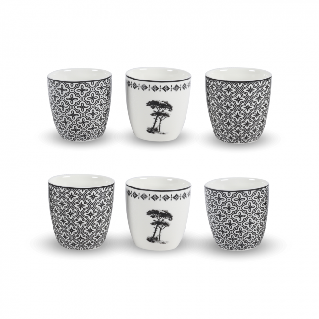 Lot de 6 gobelets, Villa Les Pins Lot de 6 gobelets, Villa Les Pins
