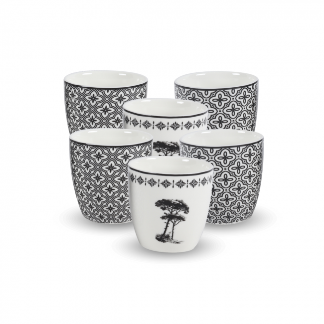 Lot de 6 gobelets, Villa Les Pins Lot de 6 gobelets, Villa Les Pins