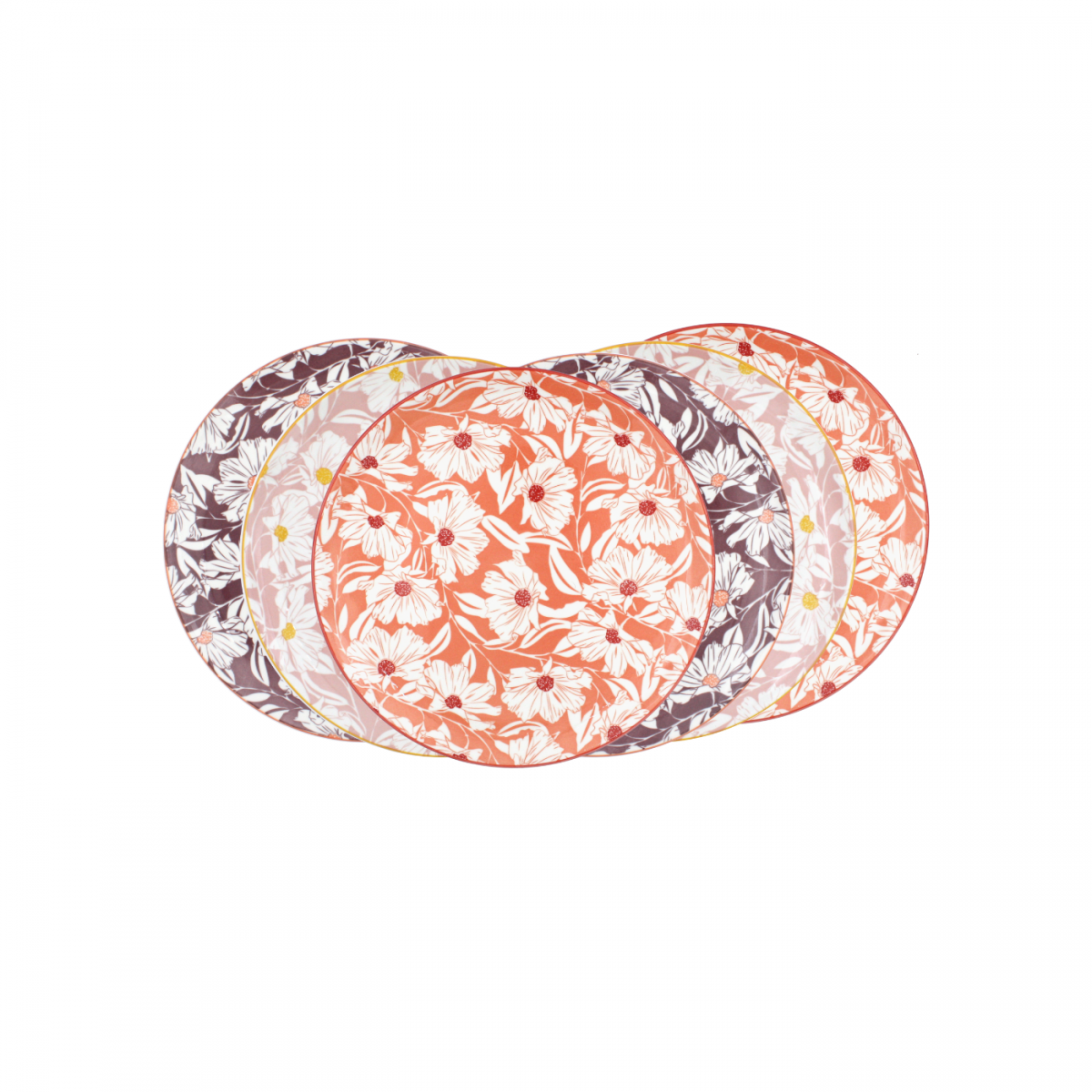 Lot de 6 petites assiettes, OPHELIA