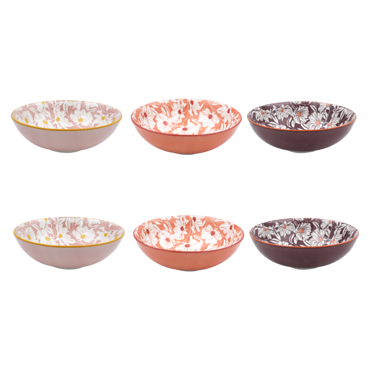 Lot de 6 assiettes creuses, OPHELIA