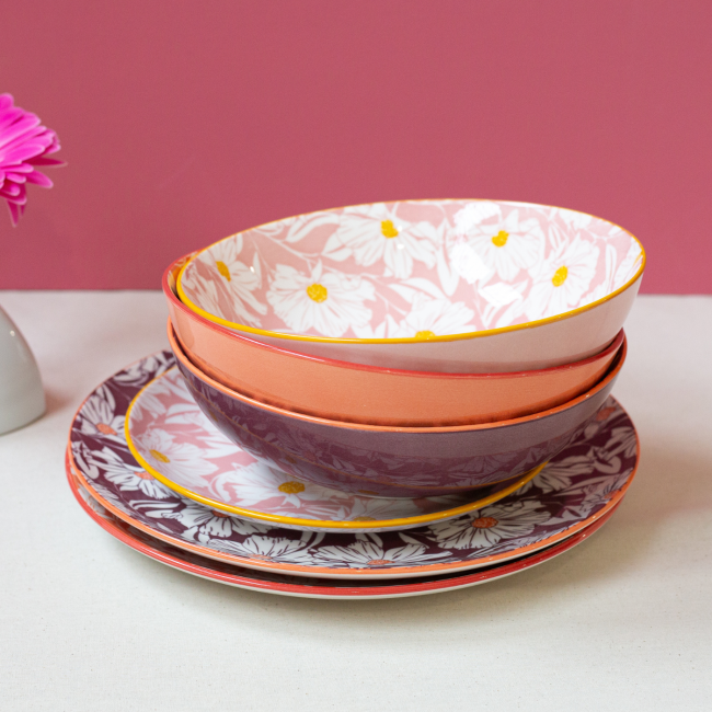 Lot de 6 assiettes creuses, OPHELIA Lot de 6 assiettes creuses, OPHELIA