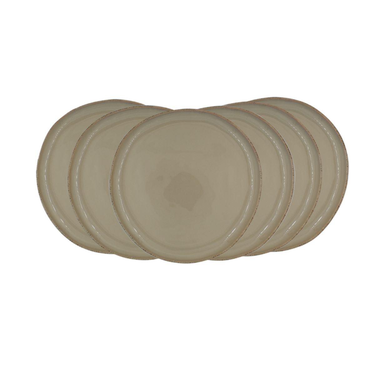 Lot de 6 grandes assiettes, DUNE