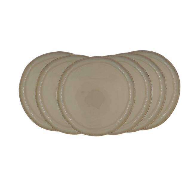 Lot de 6 grandes assiettes, DUNE Lot de 6 grandes assiettes, DUNE