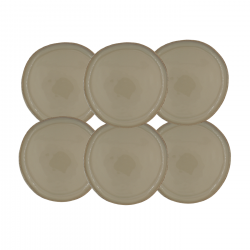 Lot de 6 grandes assiettes, DUNE Lot de 6 grandes assiettes, DUNE