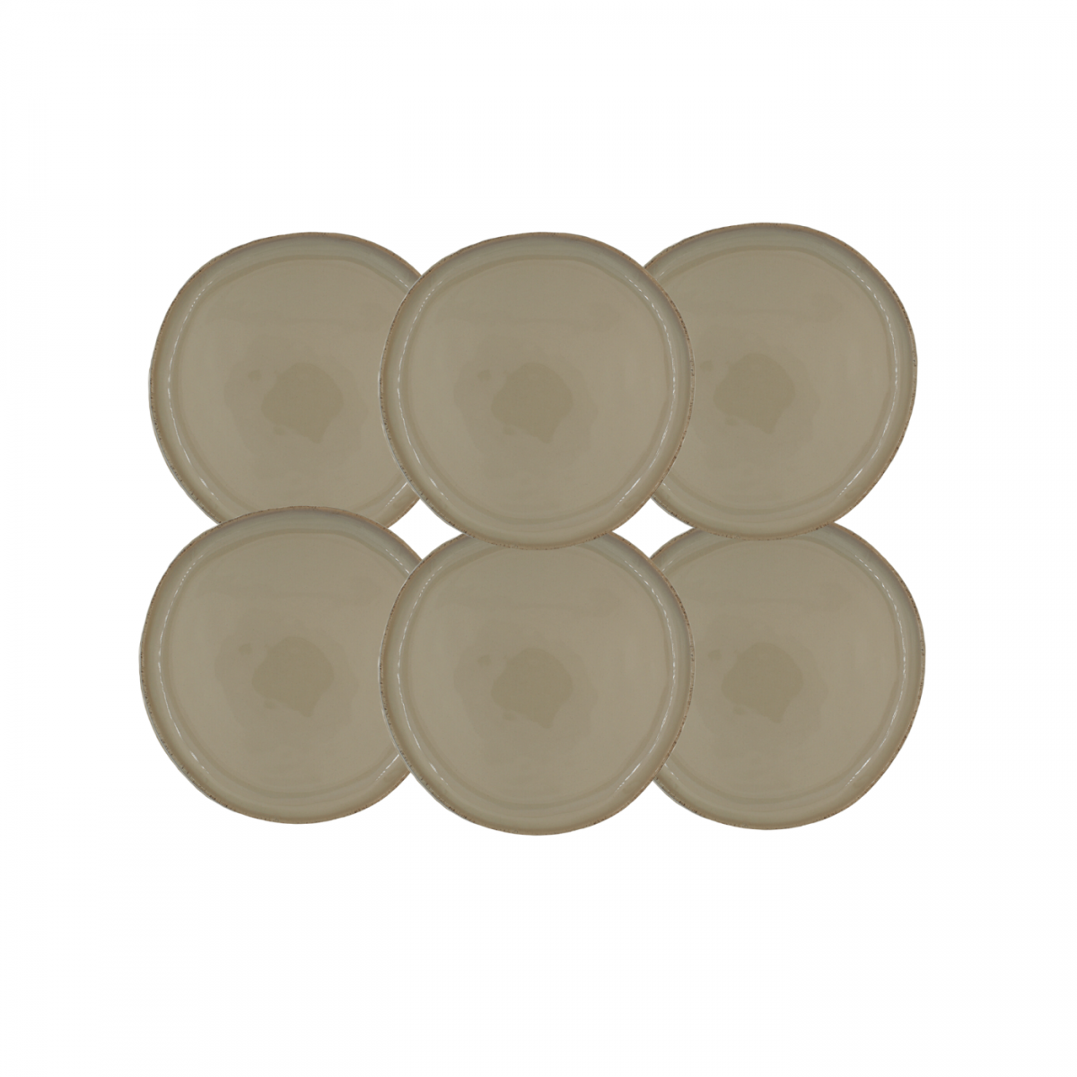 Lot de 6 petites assiettes à dessert, DUNE