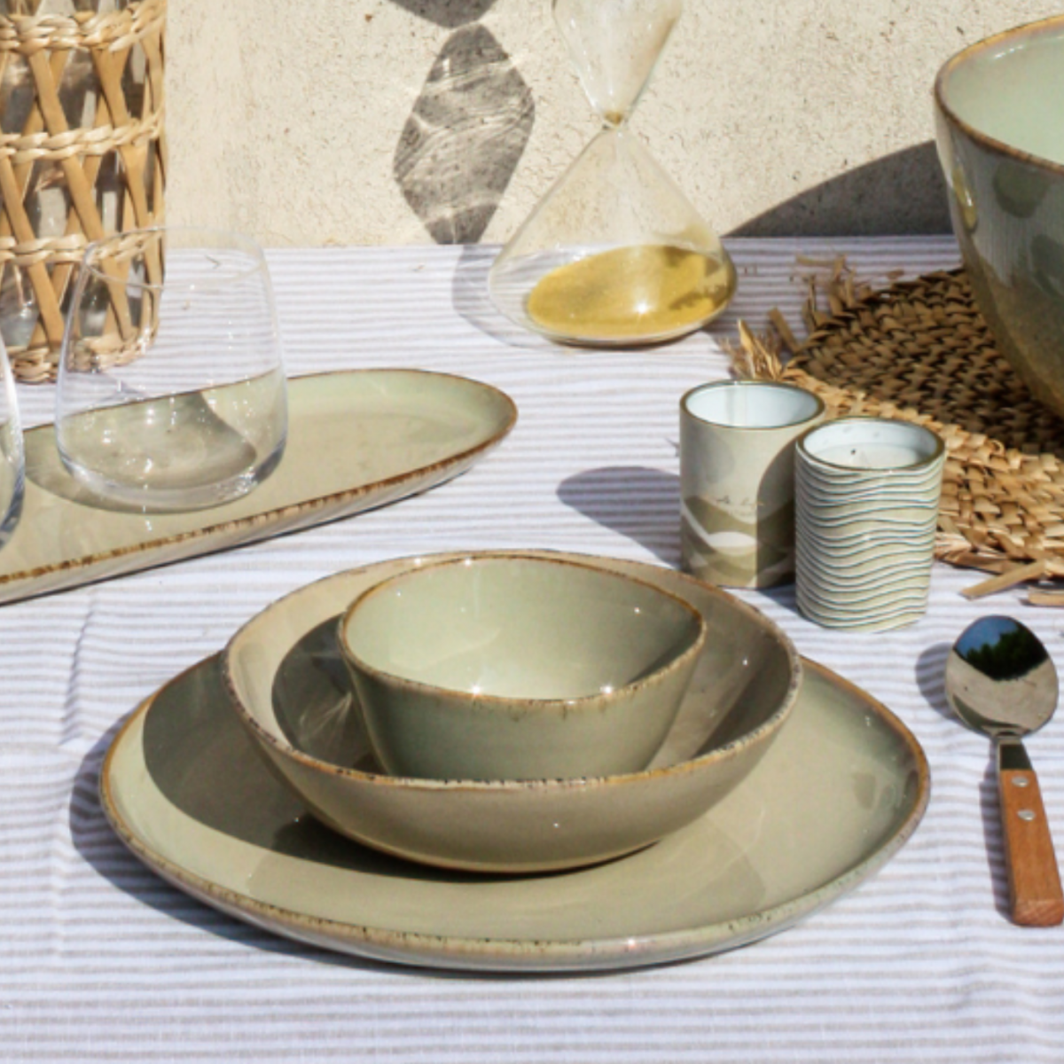 Lot de 6 assiettes creuses, DUNE