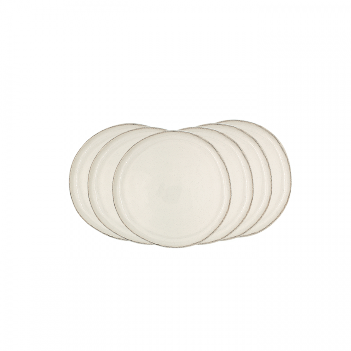 Lot de 6 petites assiettes à dessert, COTON