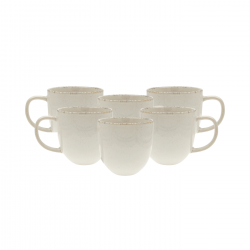 Lot de 6 mugs, COTON Lot de 6 mugs, COTON