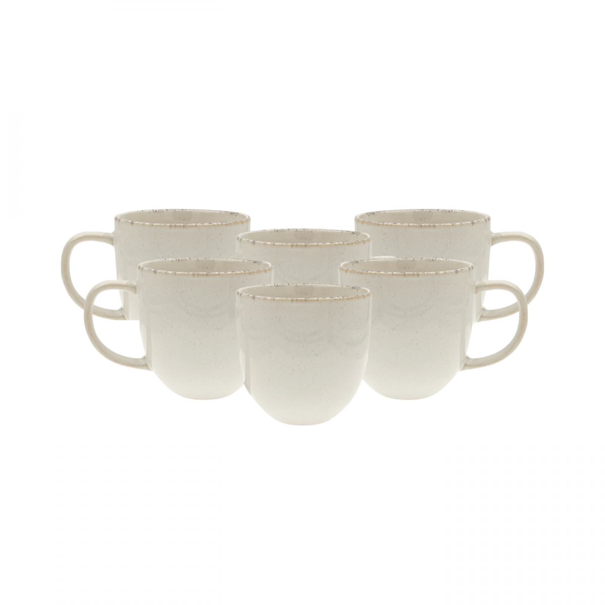 Lot de 6 mugs, COTON