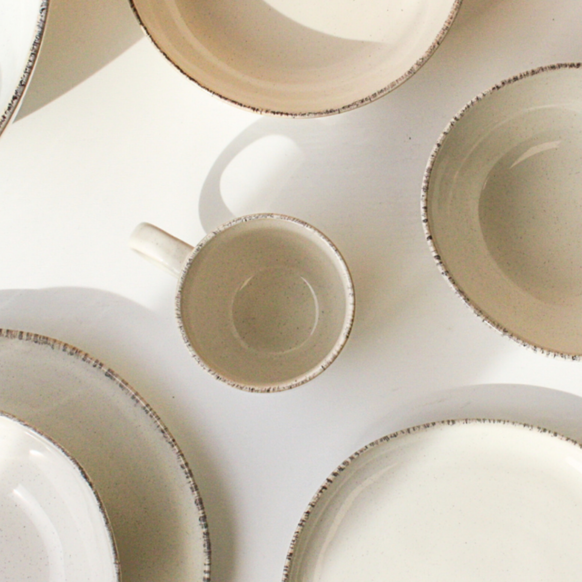 Lot de 6 mugs, COTON