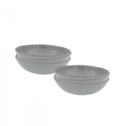 Lot de 6 assiettes creuses, GALET Lot de 6 assiettes creuses, GALET