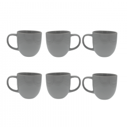 Lot de 6 mugs, GALET Lot de 6 mugs, GALET