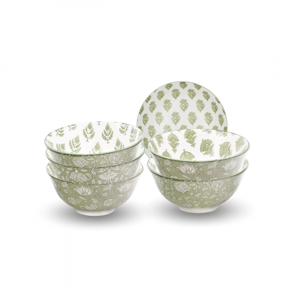 Lot de 6 bols médiums, SOLIMAN