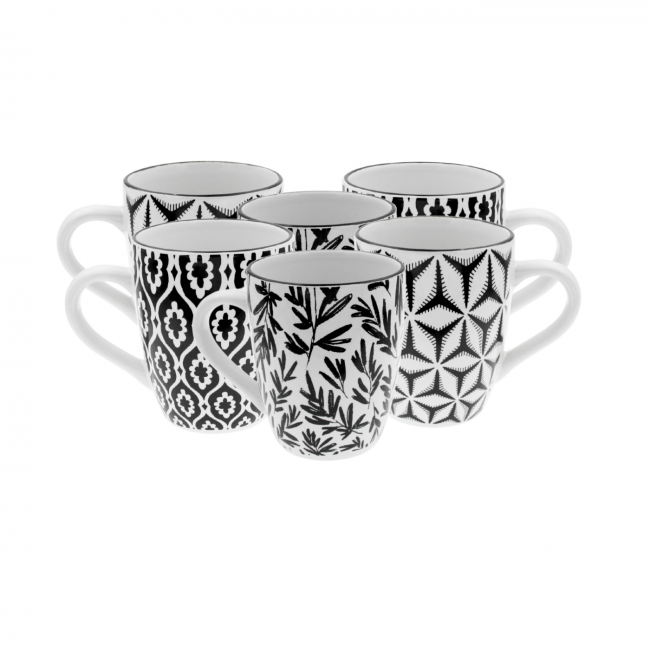 Lot de 6 mugs, SAVANA Lot de 6 mugs, SAVANA