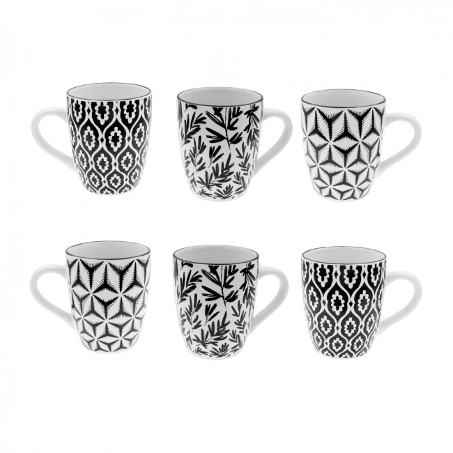 Lot de 6 mugs, SAVANA Lot de 6 mugs, SAVANA