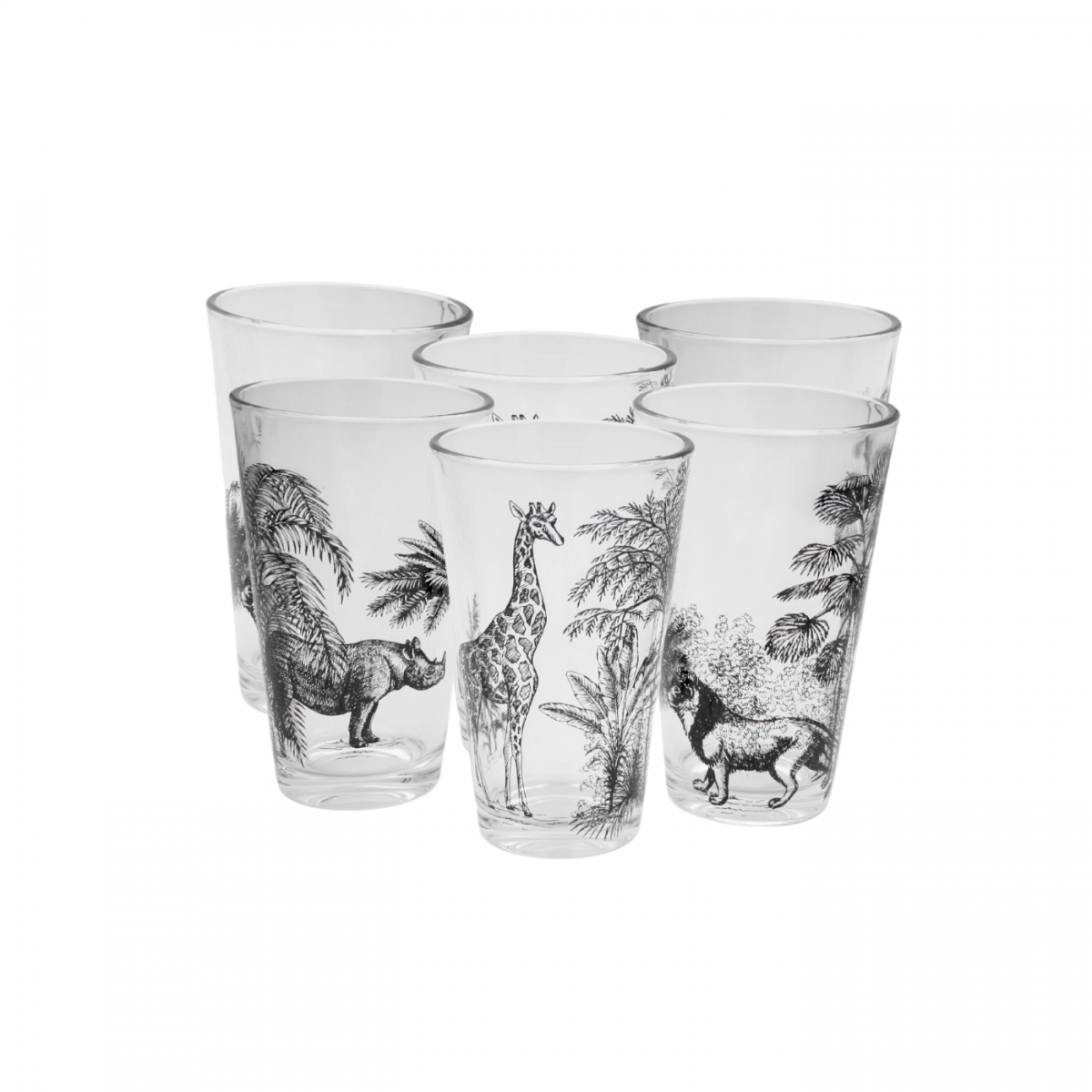 Lot de 6 verres, SAVANA