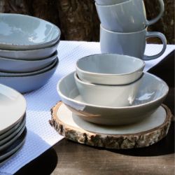 Lot de 6 assiettes creuses, GALET Lot de 6 assiettes creuses, GALET