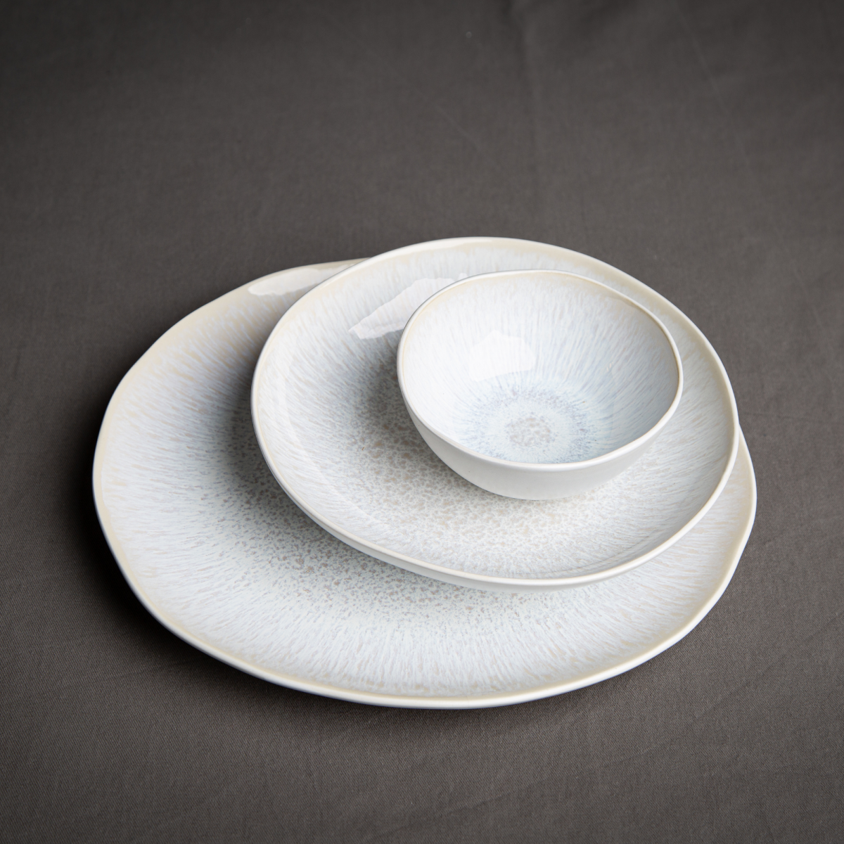 Lot de 6 assiettes creuses, NUAGE