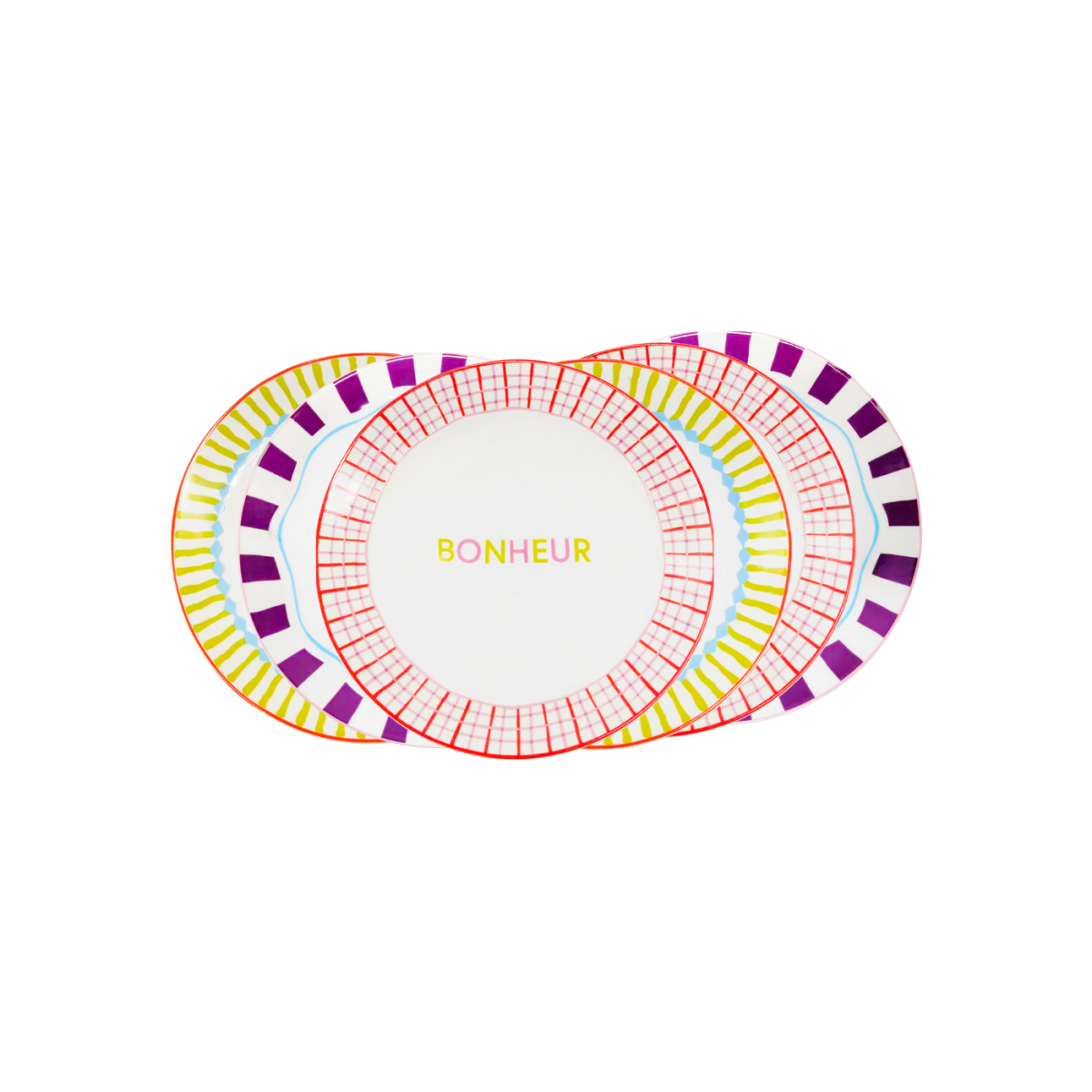 Lot de 6 assiettes à dessert, RELAX SUNSET