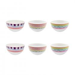 Lot de 6 bols, RELAX SUNSET Lot de 6 bols, RELAX SUNSET