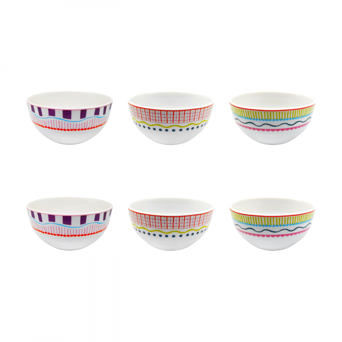 Lot de 6 bols, RELAX SUNSET