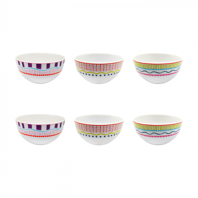 Lot de 6 bols, RELAX SUNSET Lot de 6 bols, RELAX SUNSET