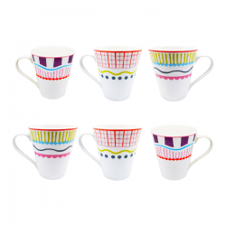Lot de 6 mugs, RELAX SUNSET Lot de 6 mugs, RELAX SUNSET