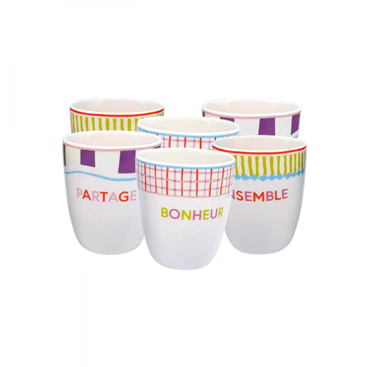 Lot de 6 gobelet, RELAX SUNSET