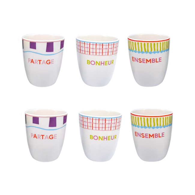 Lot de 6 gobelet, RELAX SUNSET Lot de 6 gobelet, RELAX SUNSET