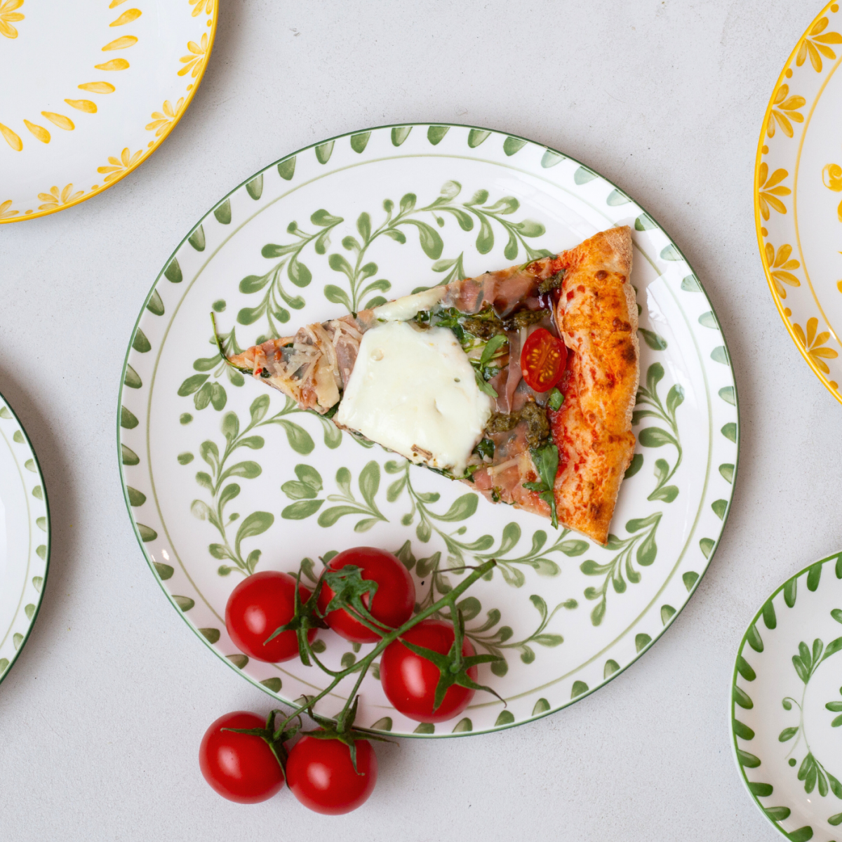 Lot de 6 grandes assiettes, TRATTORIA