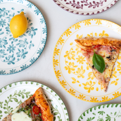 Lot de 6 grandes assiettes, TRATTORIA Lot de 6 grandes assiettes, TRATTORIA