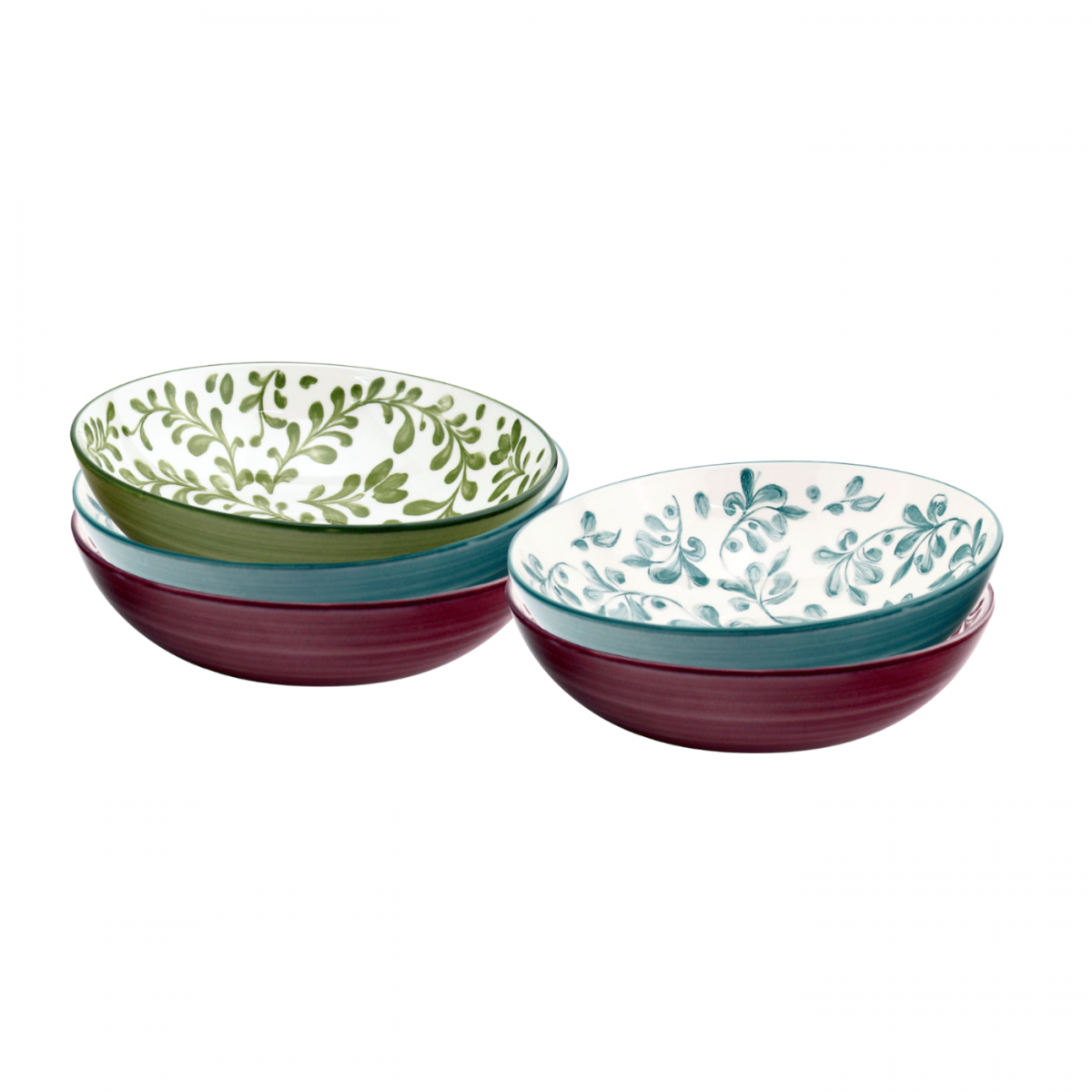 Lot de 6 assiettes creuses, TRATTORIA