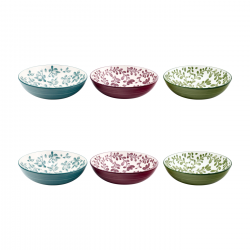 Lot de 6 assiettes creuses, TRATTORIA Lot de 6 assiettes creuses, TRATTORIA