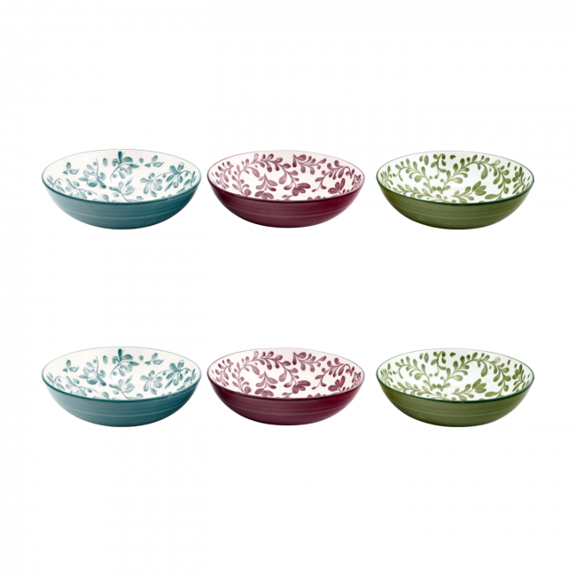 Lot de 6 assiettes creuses, TRATTORIA Lot de 6 assiettes creuses, TRATTORIA