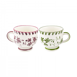 Lot de 6 mugs à pieds, TRATTORIA Lot de 6 mugs à pieds, TRATTORIA