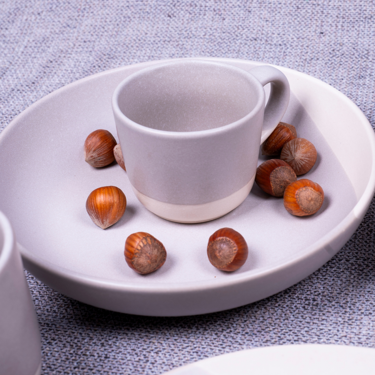 Lot de 6 tasses, TERRE DE SIENNE