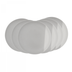 Lot de 6 grandes assiettes, TERRE DE SIENNE Lot de 6 grandes assiettes, TERRE DE SIENNE