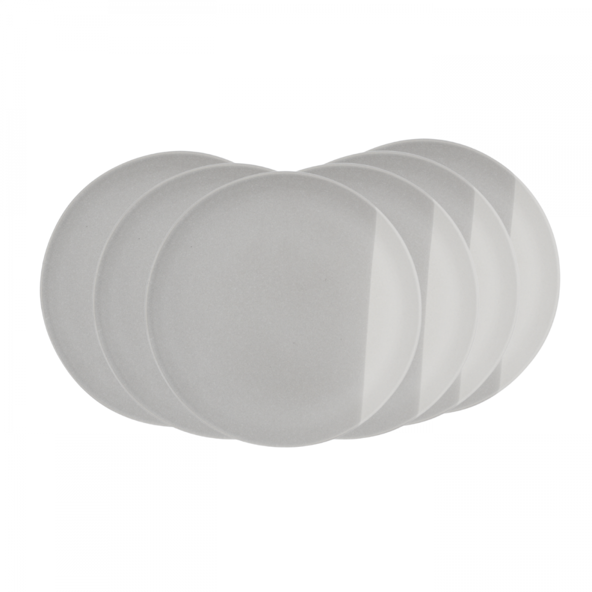 Lot de 6 grandes assiettes, TERRE DE SIENNE