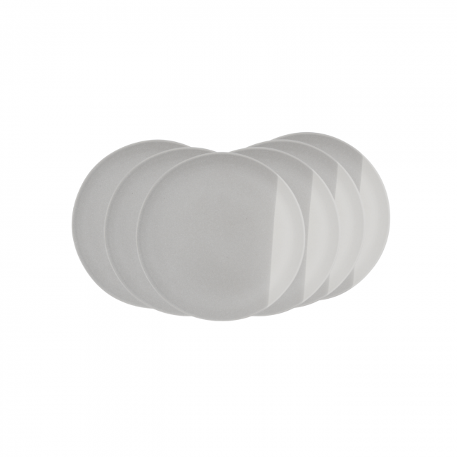 Lot de 6 assiettes à dessert, TERRE DE SIENNE Lot de 6 assiettes à dessert, TERRE DE SIENNE