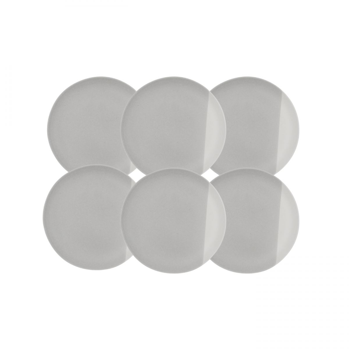 Lot de 6 assiettes à dessert, TERRE DE SIENNE