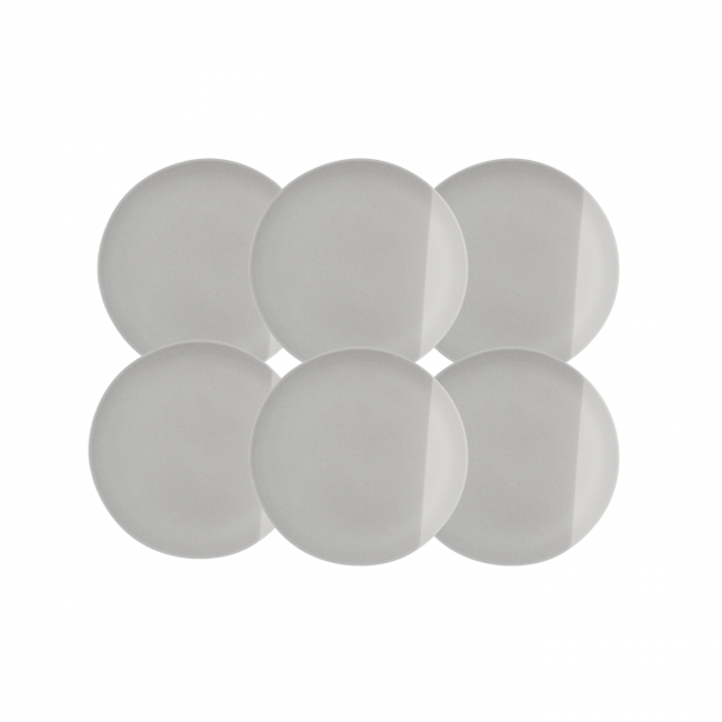 Lot de 6 assiettes à dessert, TERRE DE SIENNE Lot de 6 assiettes à dessert, TERRE DE SIENNE