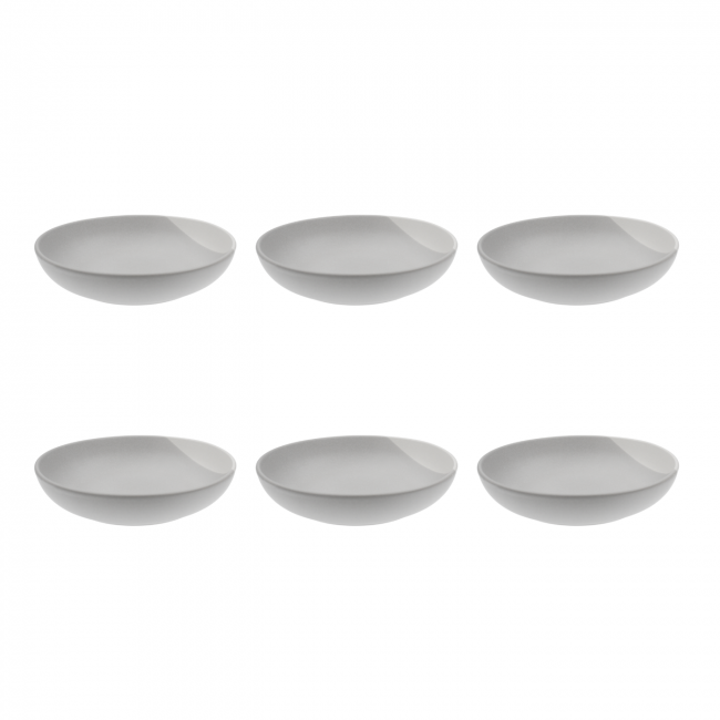 Lot de 6 assiettes creuses, TERRE DE SIENNE Lot de 6 assiettes creuses, TERRE DE SIENNE