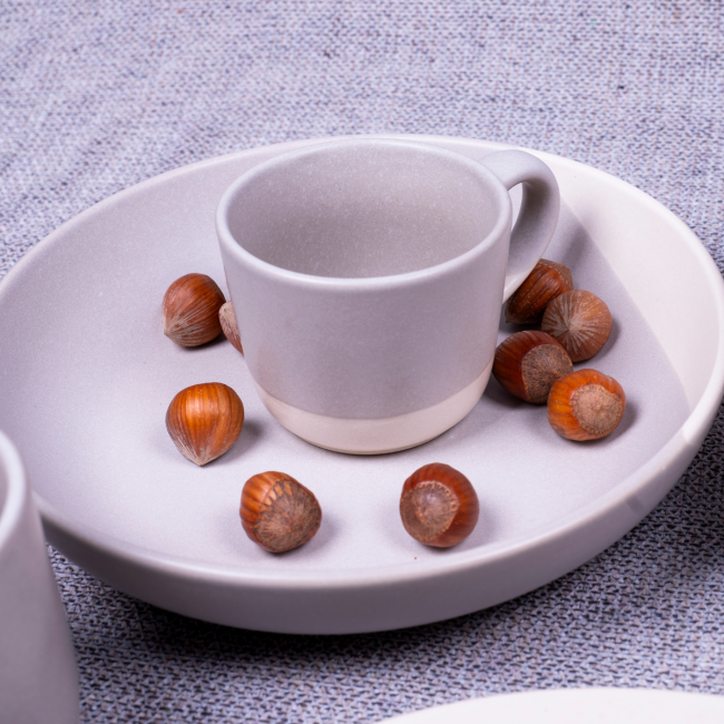Lot de 6 assiettes creuses, TERRE DE SIENNE Lot de 6 assiettes creuses, TERRE DE SIENNE