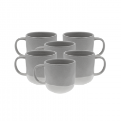 Lot de 6 mugs, TERRE DE SIENNE Lot de 6 mugs, TERRE DE SIENNE