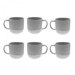 Lot de 6 mugs, TERRE DE SIENNE Lot de 6 mugs, TERRE DE SIENNE