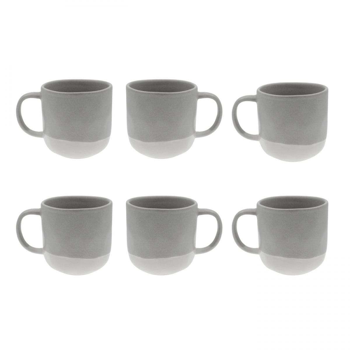 Lot de 6 mugs, TERRE DE SIENNE