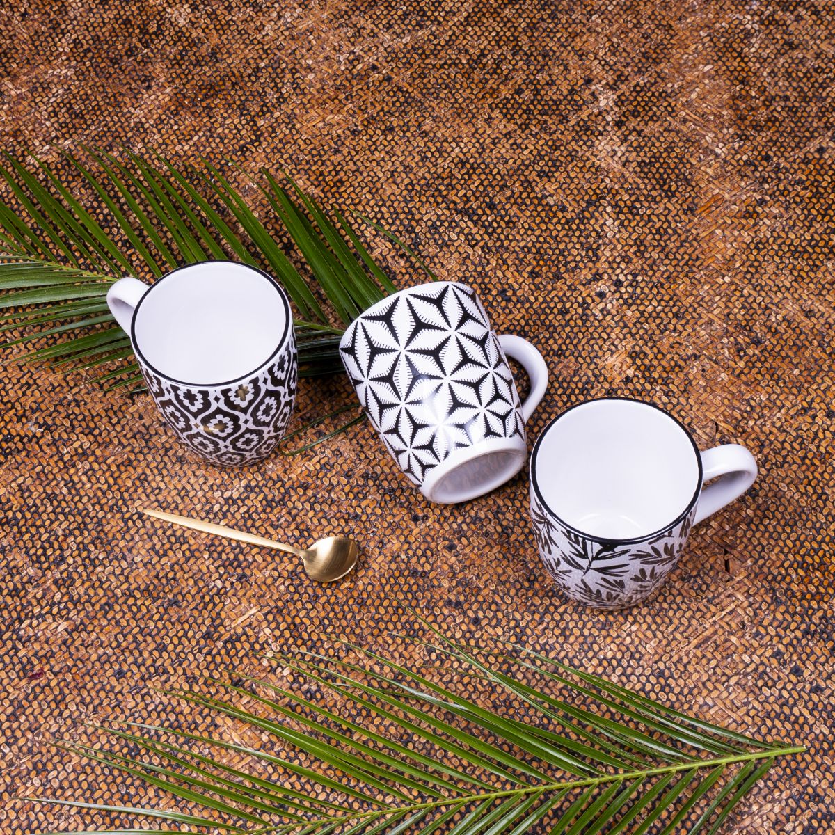 Lot de 6 mugs, SAVANA