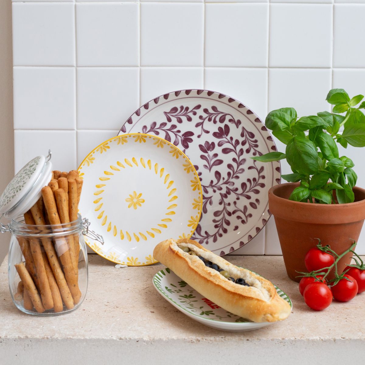 Lot de 6 assiettes creuses, TRATTORIA